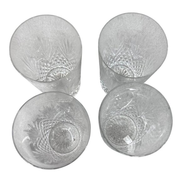 Lot 4 Wedgwood Majesty Crystal Highball Glasses Cut Glass Barware Vintage RARE - Picture 2 of 6